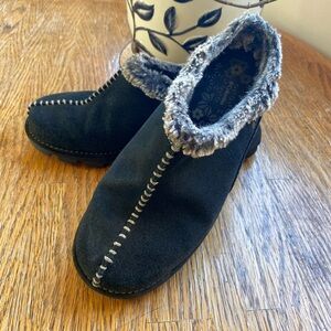 Columbia Cortina Mule Clogs Black Suede Sz 6.5